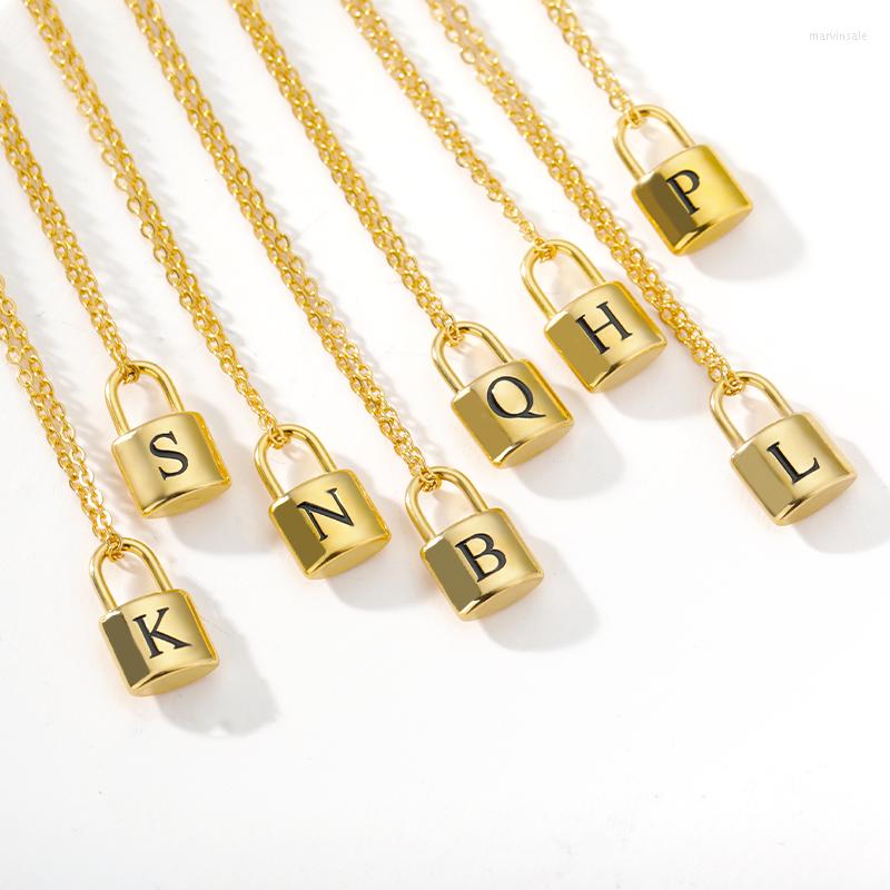 Choker A-Z Initial Letter Necklace For Women Men Stainless Steel Alphabet Lock Necklaces Chain Goth Jewelry Collier Bijoux
Choker A-Z Initial Letter Necklace For Women Men Stainless Steel Alphabet Lock Necklaces Chain Goth Jewelry Collier Bijoux