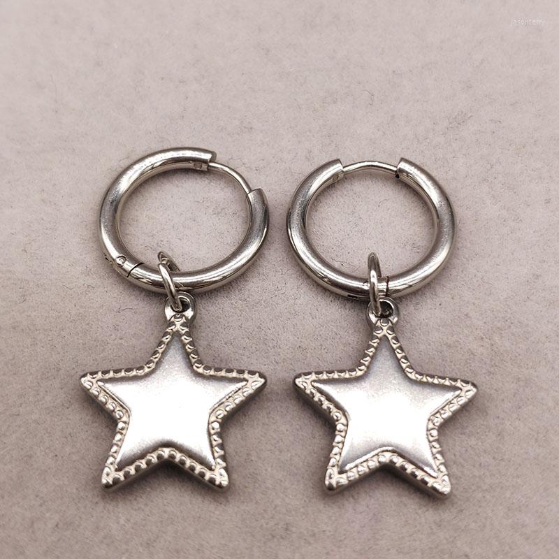 Hoop Earrings 2022 Fashion Star Stainless Steel Earings Circle For Women Silver Color Round Jewelry Pendientes Mujer E612865
Hoop Earrings 2022 Fashion Star Stainless Steel Earings Circle For Women Silver Color Round Jewelry Pendientes Mujer E612865