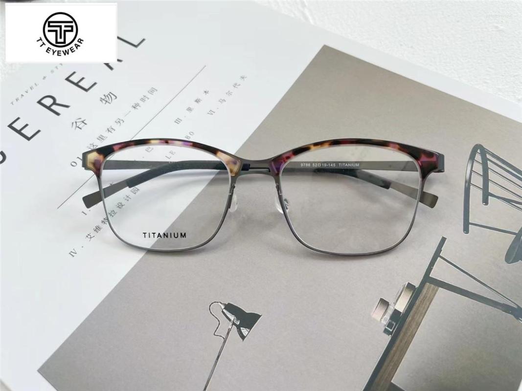 Sunglasses Frames Retro Round Ultralight Glasses Frame For Men And Women Optical Prescription Full Metal Titanium 9786
Sunglasses Frames Retro Round Ultralight Glasses Frame For Men And Women Optical Prescription Full Metal Titanium 9786