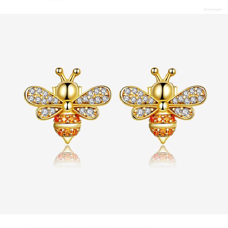 Dangle Earrings Aura Bee 925 Sterling Silver Stud With Real Gold Plated Zircon And European American Fashion Hypoallergenic Women
Dangle Earrings Aura Bee 925 Sterling Silver Stud With Real Gold Plated Zircon And European American Fashion Hypoallergenic Women