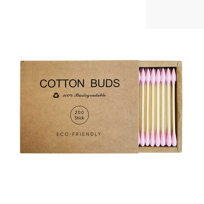 Color Makeup Remover Clean Cotton Swabs Round Pointed Head Cottons Stick Cottons Bud Nose Ear Cleaning Tampons Cotonete Makeups Tool