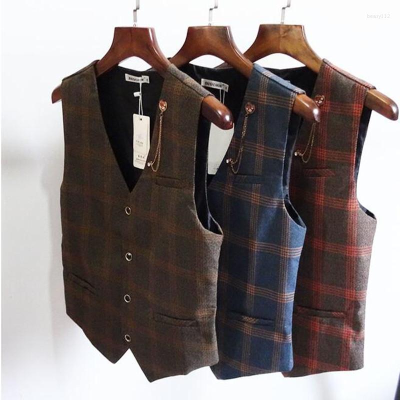 Men's Vests Fashion Men's British Gentleman Retro Suit Vest Korean Version Casual Slim Wedding Waistcoat Office Clothes Plus Size, Blue
Men's Vests Fashion Men's British Gentleman Retro Suit Vest Korean Version Casual Slim Wedding Waistcoat Office Clothes Plus Size, Blue