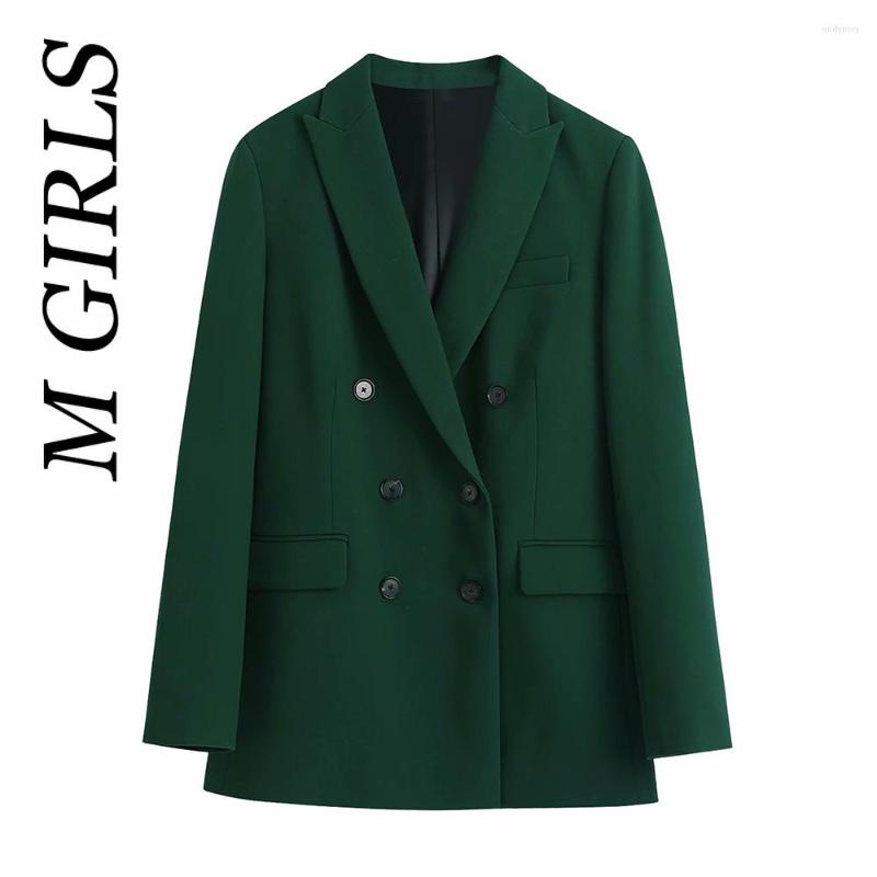 Women's Suits M GIRLS Women Fashion Double Breasted Office Wear Blazer Coat Vintage Long Sleeve Welt Pockets Female Outerwear Chic Veste, Picture shown
Women's Suits M GIRLS Women Fashion Double Breasted Office Wear Blazer Coat Vintage Long Sleeve Welt Pockets Female Outerwear Chic Veste, Picture shown