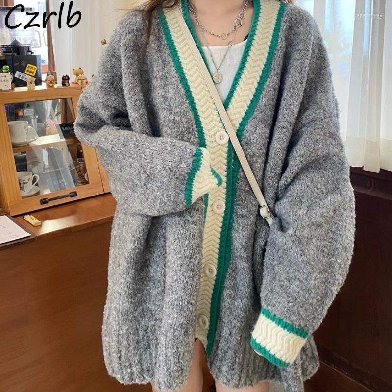 Women's Knits Cardigan Women Autumn Cozy Panelled Design Clothing Sweater Warm Single Breasted Loose Students Holiday Fashion Vintage Trendy, Gray
Women's Knits Cardigan Women Autumn Cozy Panelled Design Clothing Sweater Warm Single Breasted Loose Students Holiday Fashion Vintage Trendy, Gray