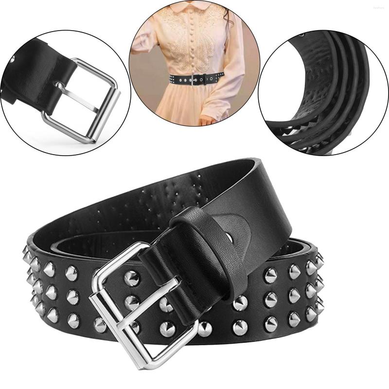 Belts PU Leather Punk Accessory Metal Dress Adjustable Fashion Rivet Waist Belt Unisex, Black
Belts PU Leather Punk Accessory Metal Dress Adjustable Fashion Rivet Waist Belt Unisex, Black