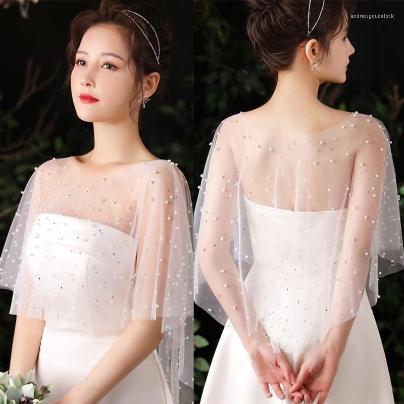 Scarves Women Sheer Tulle Pleated Wedding Shawl Rhinestone Pearl Beaded White Capelet Bolero Vintage High Low Shrug Wrap Cape For Dress
Scarves Women Sheer Tulle Pleated Wedding Shawl Rhinestone Pearl Beaded White Capelet Bolero Vintage High Low Shrug Wrap Cape For Dress