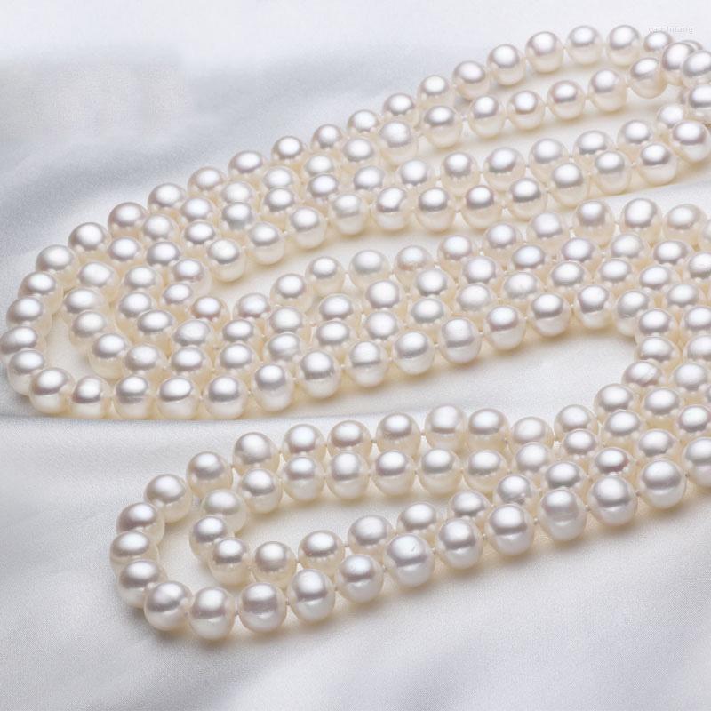 Chains Fine JEWELRY Natural Freshwater 8-9MM Pearl Necklace Sweater Chain Long Genuine Female Light Mother Gift 200CM
Chains Fine JEWELRY Natural Freshwater 8-9MM Pearl Necklace Sweater Chain Long Genuine Female Light Mother Gift 200CM