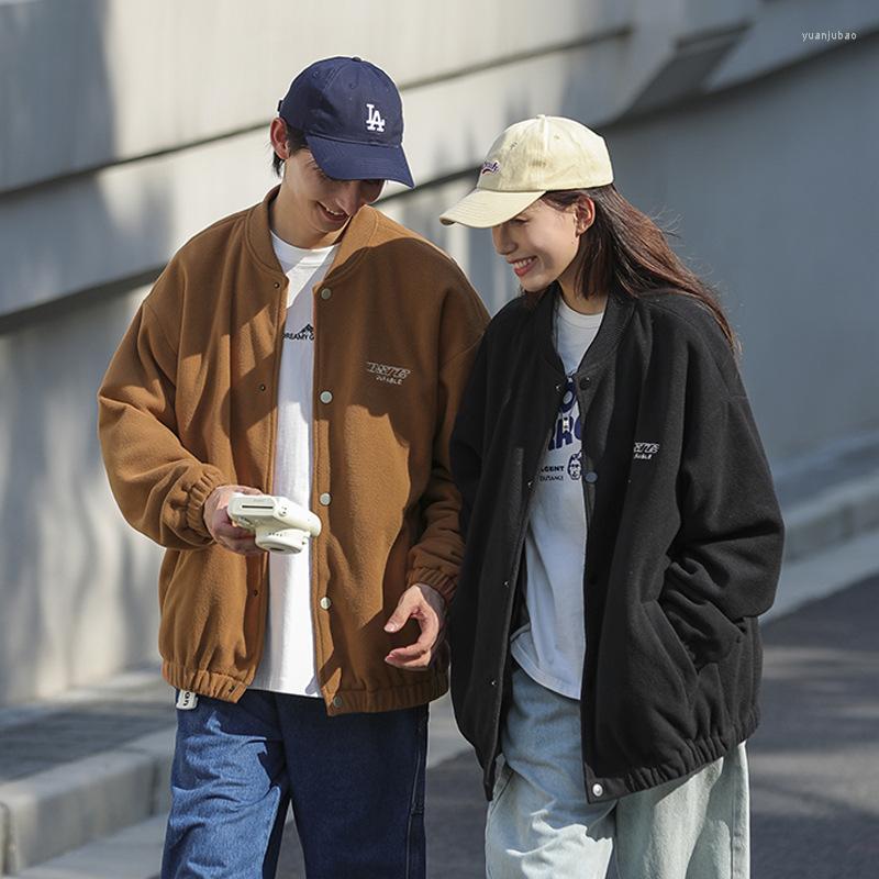 Men's Jackets Polar Fleece Couple Baseball Jacket Autumn Fashion Streetwear Men High Quality Letter Print Tops Vintage Male Outerwear, Black
Men's Jackets Polar Fleece Couple Baseball Jacket Autumn Fashion Streetwear Men High Quality Letter Print Tops Vintage Male Outerwear, Black