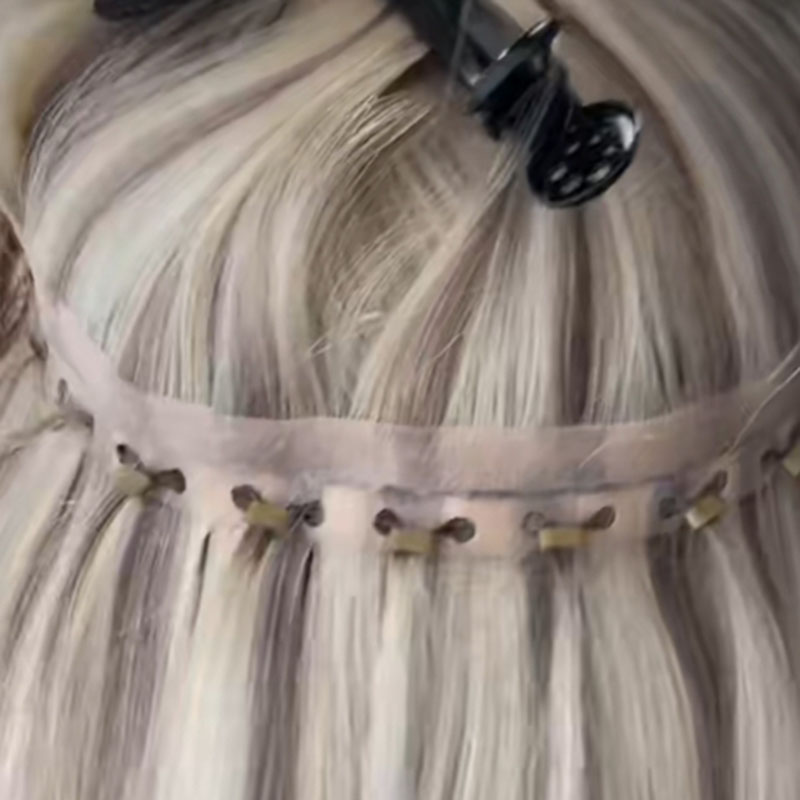 Top selling remy skin weft hair 100Gram european hair tape in humanhair extensions with holes 100g 3pcs