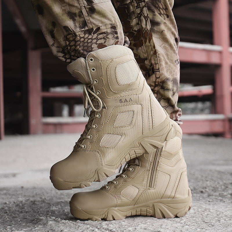 Boots Big Size 39-47 Desert Tactical Mens Wear-resisting Army Fashion Outdoor Hiking Combat Ankle Zapatos 221022