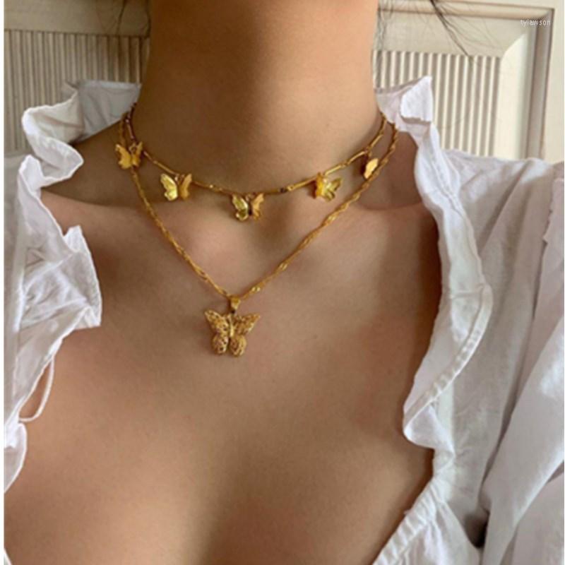 Pendant Necklaces 2022 Fashion Alloy Butterfly Double-layer Necklace Bohemia Fairy Trendy For Women Girls Jewelry
Pendant Necklaces 2022 Fashion Alloy Butterfly Double-layer Necklace Bohemia Fairy Trendy For Women Girls Jewelry