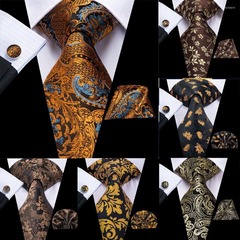 Bow Ties Hi-Tie Mens Necktie Luxury Black Gold Paisley Silk Wedding Tie For Men Hanky Cufflinks Gift Set Business Party Drop
Bow Ties Hi-Tie Mens Necktie Luxury Black Gold Paisley Silk Wedding Tie For Men Hanky Cufflinks Gift Set Business Party Drop