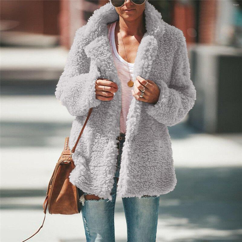 Women' Fur Winter Women' Coat Faux Coats Lapel Collar Wool Jacket Outwear Female Long Sleeve Top Women Clothing Warm Loose Lamb, Black
Women' Fur Winter Women' Coat Faux Coats Lapel Collar Wool Jacket Outwear Female Long Sleeve Top Women Clothing Warm Loose Lamb, Black