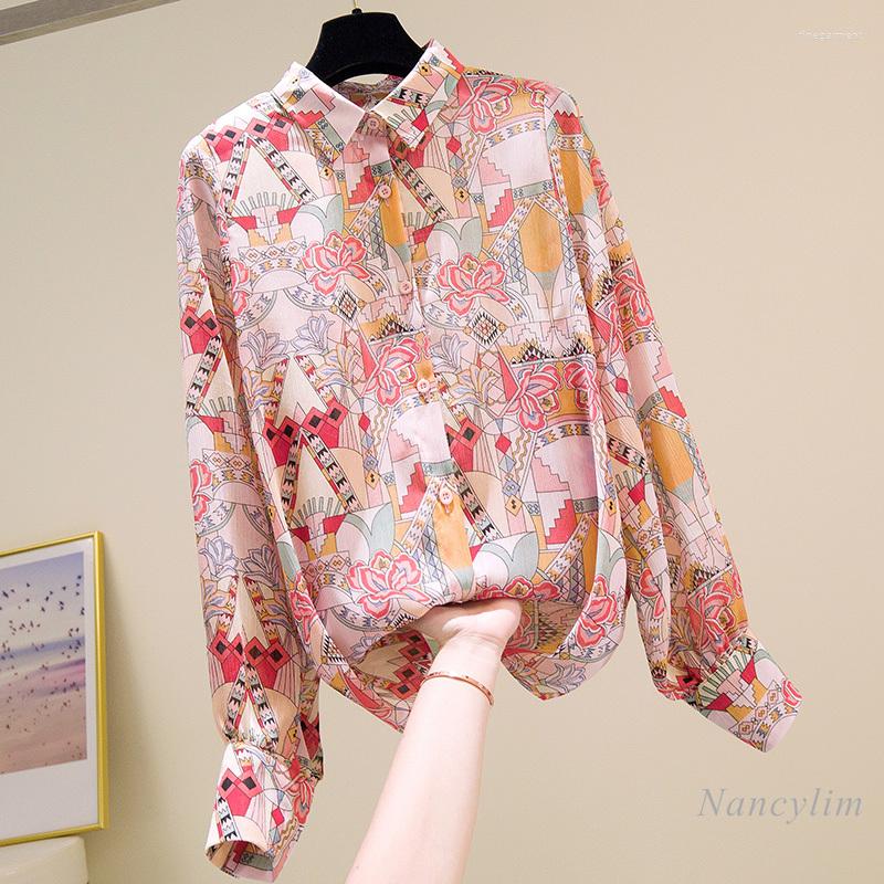 Women's Blouses Chiffon Shirt Women's Clothing 2022 Fashion Long Sleeve Elegant Office Lady All-Match Basic Tops Blusas Print, Pink
Women's Blouses Chiffon Shirt Women's Clothing 2022 Fashion Long Sleeve Elegant Office Lady All-Match Basic Tops Blusas Print, Pink