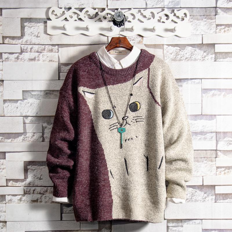Men' Sweaters Wholesale 2022 Autumn Winter Couples Fight Korean Kitten O-neck Sweater Men Plus Velvet Thick Loose Knitting Trend Needle, Red
Men' Sweaters Wholesale 2022 Autumn Winter Couples Fight Korean Kitten O-neck Sweater Men Plus Velvet Thick Loose Knitting Trend Needle, Red