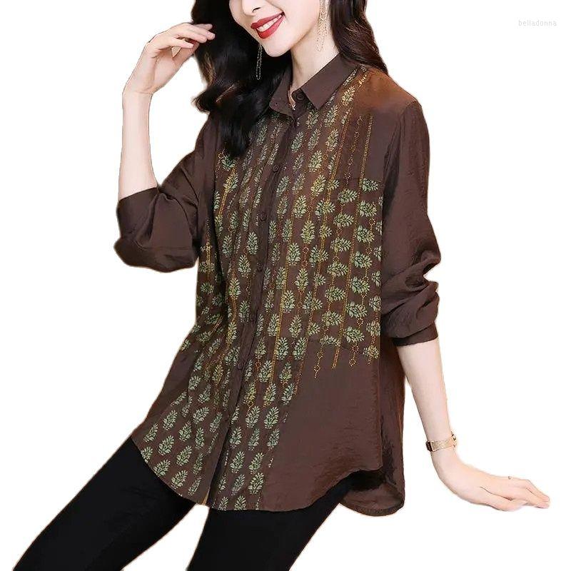 Women' Blouses Heavy Industry Drill Chiffon Shirt Girl 2022 Spring Summer Woman Taste Jacket Temperament Skirt Printing Small, Hfuyu
Women' Blouses Heavy Industry Drill Chiffon Shirt Girl 2022 Spring Summer Woman Taste Jacket Temperament Skirt Printing Small, Hfuyu