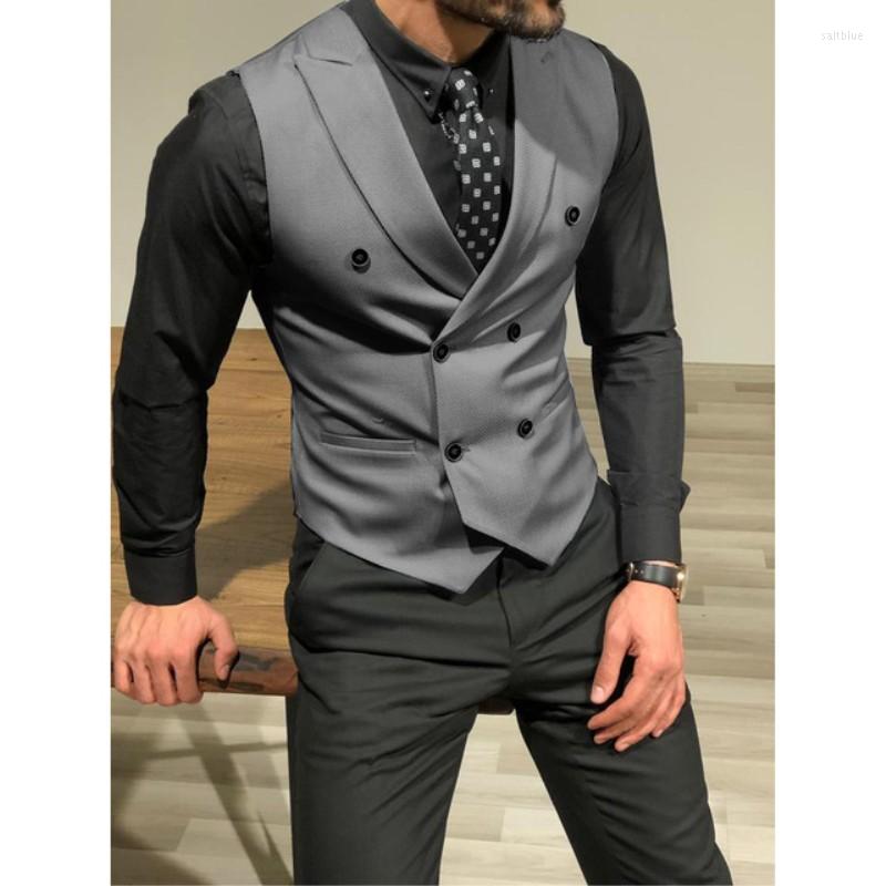 Men's Suits Grey Shawl Lapel Double Breasted Men Suit Vest Custom Wedding Vests Men's Waistcoat Groom For Party Daily Wear, Black
Men's Suits Grey Shawl Lapel Double Breasted Men Suit Vest Custom Wedding Vests Men's Waistcoat Groom For Party Daily Wear, Black