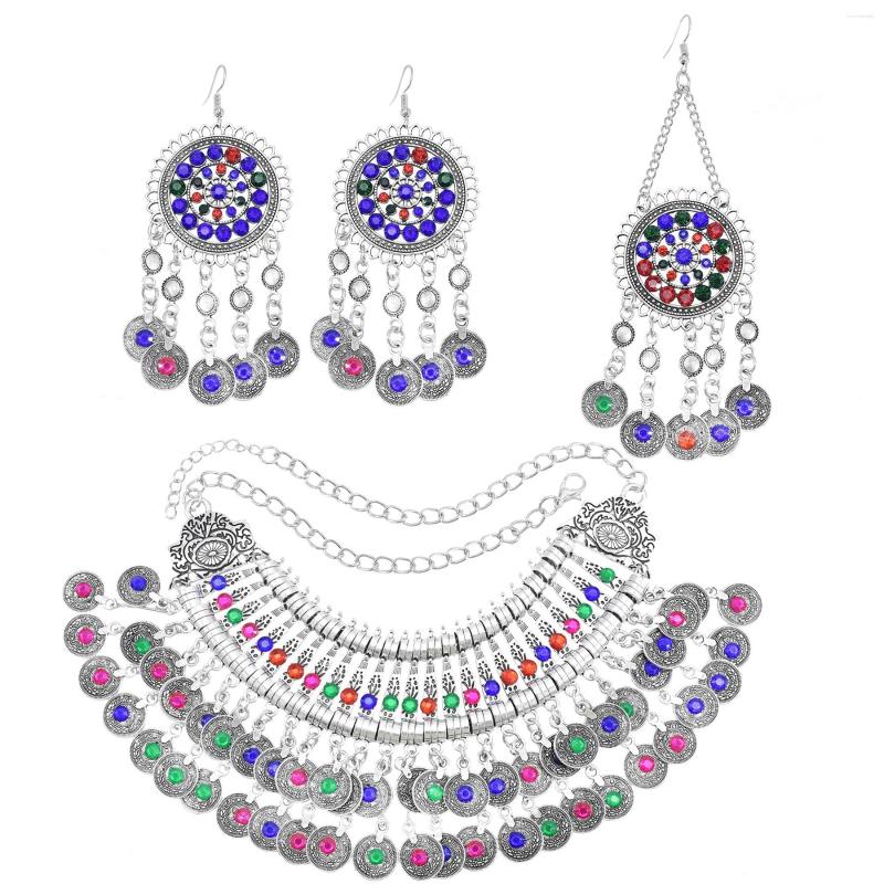 Necklace Earrings Set Antique Colorful Crystal Coin For Women African Tibetan Long Tassel Necklaces & Pendant Maxi, Picture shown
Necklace Earrings Set Antique Colorful Crystal Coin For Women African Tibetan Long Tassel Necklaces & Pendant Maxi, Picture shown