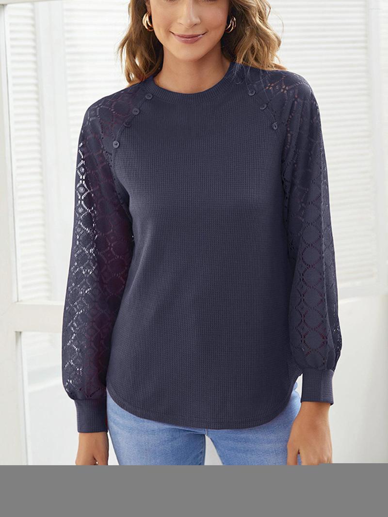 Women' T Shirts Autumn And Winter 2022 Fashion Pullover Solid Round Neck Lace Sleeve Splicing Casual Loose Comfortable T-shirt Wome, Black
Women' T Shirts Autumn And Winter 2022 Fashion Pullover Solid Round Neck Lace Sleeve Splicing Casual Loose Comfortable T-shirt Wome, Black