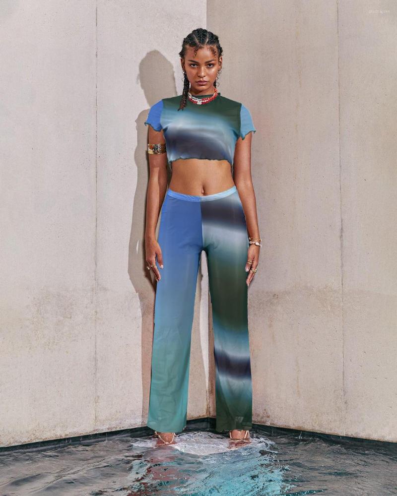 Women' Two Piece Pants 2022 Summer Ladies Nightclub Sexy Mesh See Through Gradient 2 Sets Womens Outfits Tracksuit Female Casual Beach, Blue green
Women' Two Piece Pants 2022 Summer Ladies Nightclub Sexy Mesh See Through Gradient 2 Sets Womens Outfits Tracksuit Female Casual Beach, Blue green