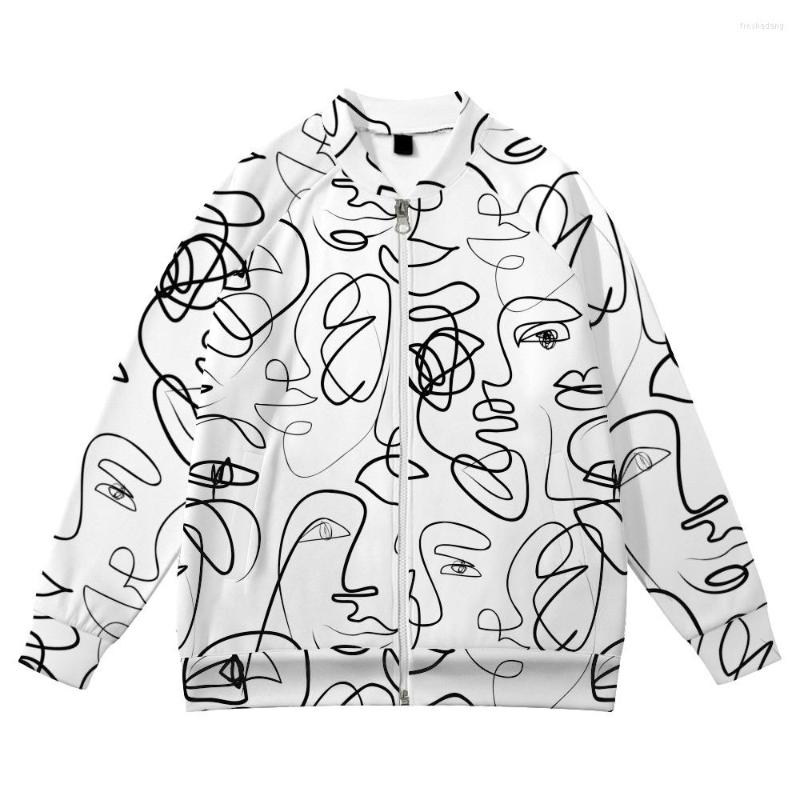 Men's Jackets Abstract Art Jacket Cool Healthy Cloth Baseball Uniform Zipper Stand Collar 2022 Women Men Fashion, B067
Men's Jackets Abstract Art Jacket Cool Healthy Cloth Baseball Uniform Zipper Stand Collar 2022 Women Men Fashion, B067