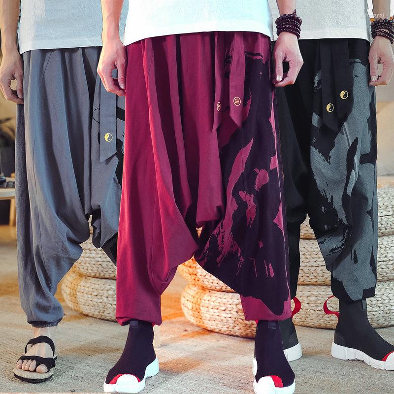 Men's Pants 2022 Men Wide Leg Loose Harem Male Cotton Linen Japanese Style Mens Jogger Sweatpants Streetwear Large Size M-5XL, Burgundy
Men's Pants 2022 Men Wide Leg Loose Harem Male Cotton Linen Japanese Style Mens Jogger Sweatpants Streetwear Large Size M-5XL, Burgundy