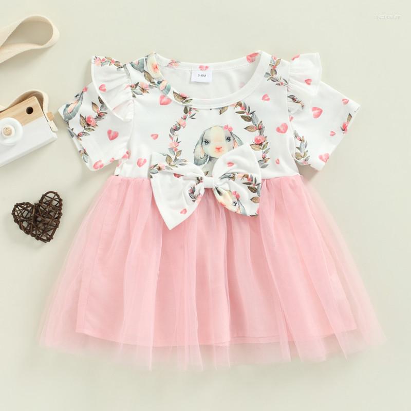 Girl Dresses Baby Girls Summer Dress Print Round-Neck Ruffled Short Sleeve Bubble With Bow For Toddlers 3-18 Months
Girl Dresses Baby Girls Summer Dress Print Round-Neck Ruffled Short Sleeve Bubble With Bow For Toddlers 3-18 Months