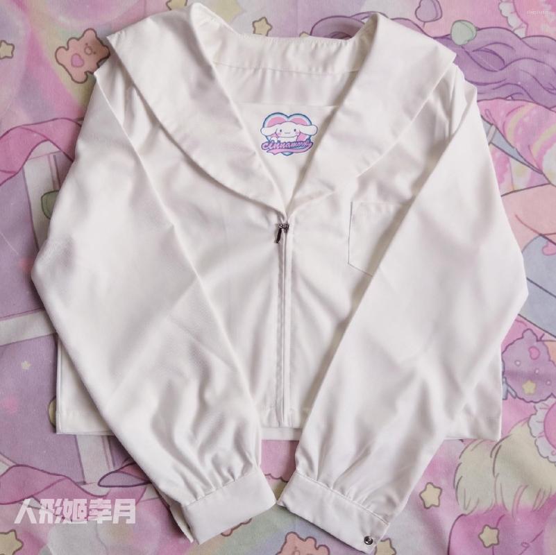 Women' Blouses Japanese Soft Girl JK Hand-made Laurel Dog Uniform Kansai Shirt Basic White Top Long Sleeve Women Tops Blouse, Picture shown
Women' Blouses Japanese Soft Girl JK Hand-made Laurel Dog Uniform Kansai Shirt Basic White Top Long Sleeve Women Tops Blouse, Picture shown