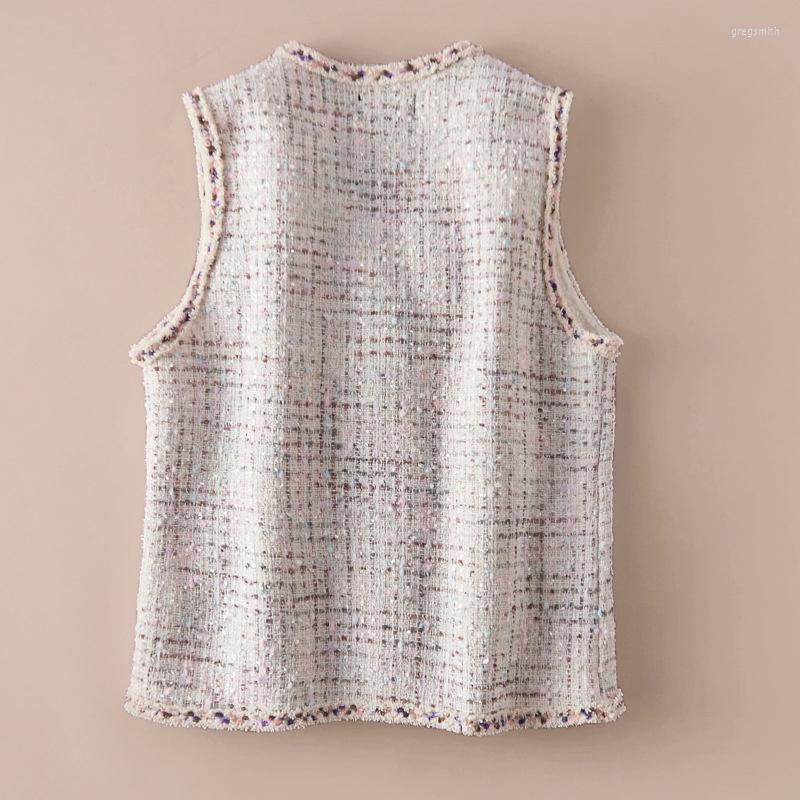 Women' Vests Temperament Elegant Texture Ladies Vest For Women' 2022 Autumn Winter Casual Handmade 15%wool Clothing K1209, Beige
Women' Vests Temperament Elegant Texture Ladies Vest For Women' 2022 Autumn Winter Casual Handmade 15%wool Clothing K1209, Beige