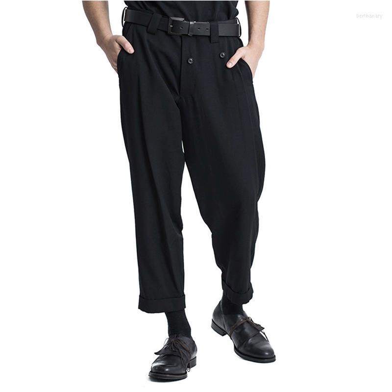 Men' Pants Spring And Autumn Men' Double-layer Irregular Design Curled Skirt Nine Cone Pure Color Single Pant Legs Pleated, Black
Men' Pants Spring And Autumn Men' Double-layer Irregular Design Curled Skirt Nine Cone Pure Color Single Pant Legs Pleated, Black