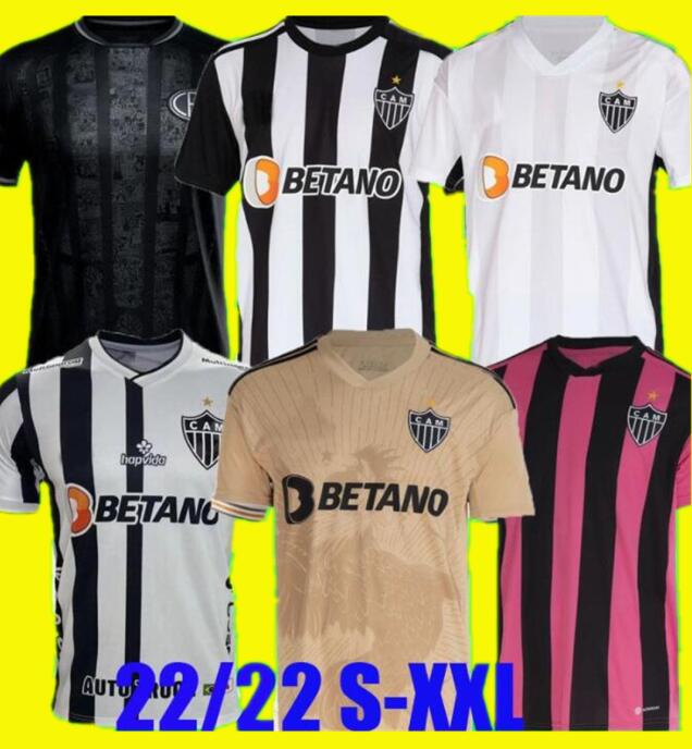 22/23 Atletico Mineiro third soccer jersey 2022 VARGAS M.ZARACHO SASHA ELIAS 113 special edition Shirt Away Outubro Rosa KENO MARQUINHOS GUGA 3rd Football uniform, Special black
22/23 Atletico Mineiro third soccer jersey 2022 VARGAS M.ZARACHO SASHA ELIAS 113 special edition Shirt Away Outubro Rosa KENO MARQUINHOS GUGA 3rd Football uniform, Special black