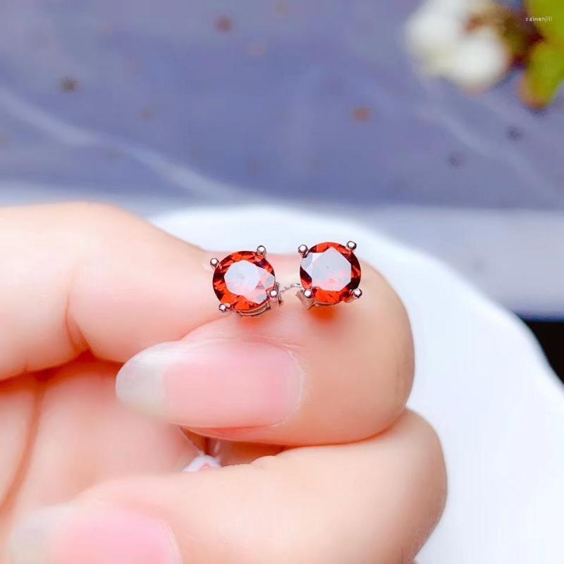 Dangle Earrings Chic Red Garnet Gemstone Stud For Women Ornament Real 925 Silver Gold Plated Natural Gem Girl Date Gift
Dangle Earrings Chic Red Garnet Gemstone Stud For Women Ornament Real 925 Silver Gold Plated Natural Gem Girl Date Gift