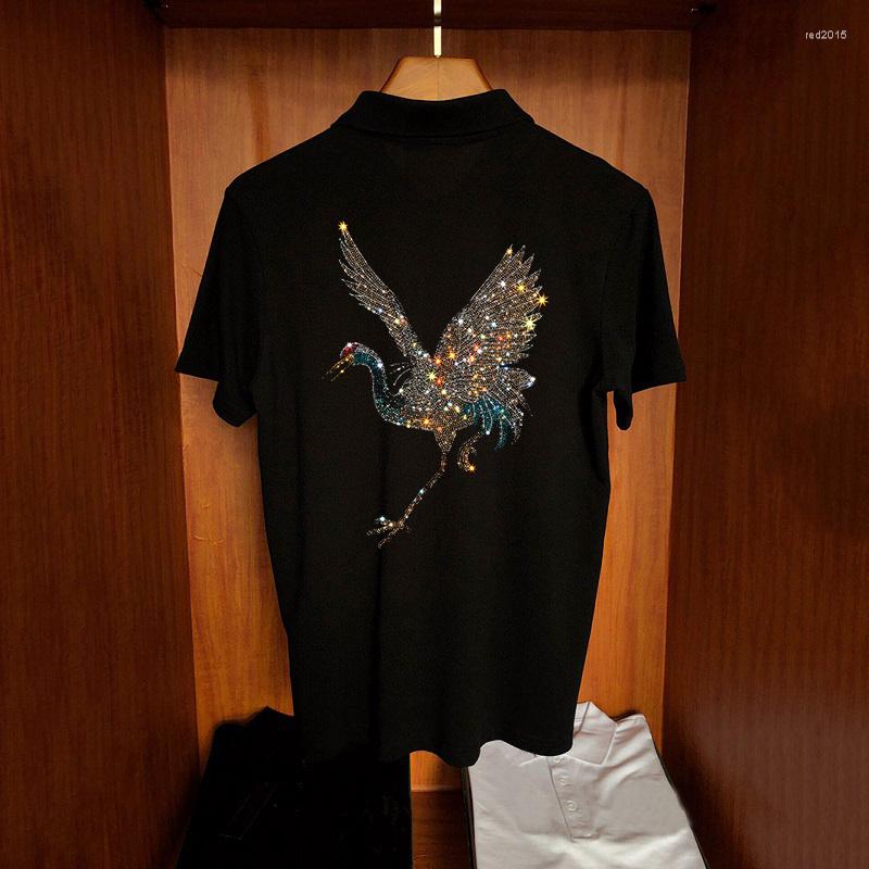 Men's Polos Men's Top Fashion Polo Shirt High-End Loose Short Sleeve Super Shiny Rhinestone Animal Design Handsome Style, As shown asian size
Men's Polos Men's Top Fashion Polo Shirt High-End Loose Short Sleeve Super Shiny Rhinestone Animal Design Handsome Style, As shown asian size