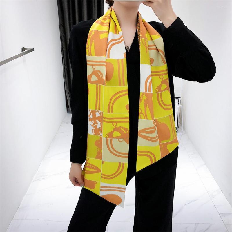 Scarves 160cm Geometric Striped Twill Scarf Double-deck Women Tie Head Silk & Wraps Neckerchief For Ladies
Scarves 160cm Geometric Striped Twill Scarf Double-deck Women Tie Head Silk & Wraps Neckerchief For Ladies