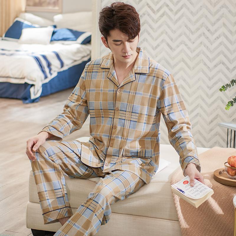 Men's Sleepwear Autumn Winter Long Sleeve Man Pajama Sets Full Cotton Print Plaid Pajamas Men Casual Homewear -XXXL Pijamas Hombre, Lx-71178 green
Men's Sleepwear Autumn Winter Long Sleeve Man Pajama Sets Full Cotton Print Plaid Pajamas Men Casual Homewear -XXXL Pijamas Hombre, Lx-71178 green