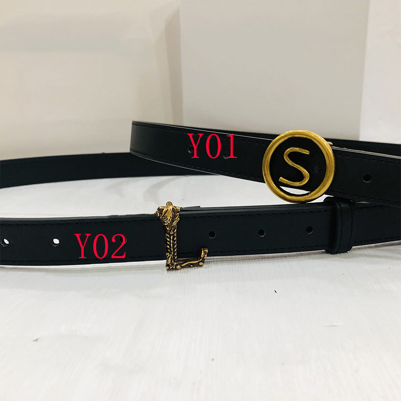 Metal Letter Buckle Designer Belts Men Women Cowhide Belt Brand Waistband Narrow 2.5cm Black Waist Belts 2 Style, Multi
Metal Letter Buckle Designer Belts Men Women Cowhide Belt Brand Waistband Narrow 2.5cm Black Waist Belts 2 Style, Multi