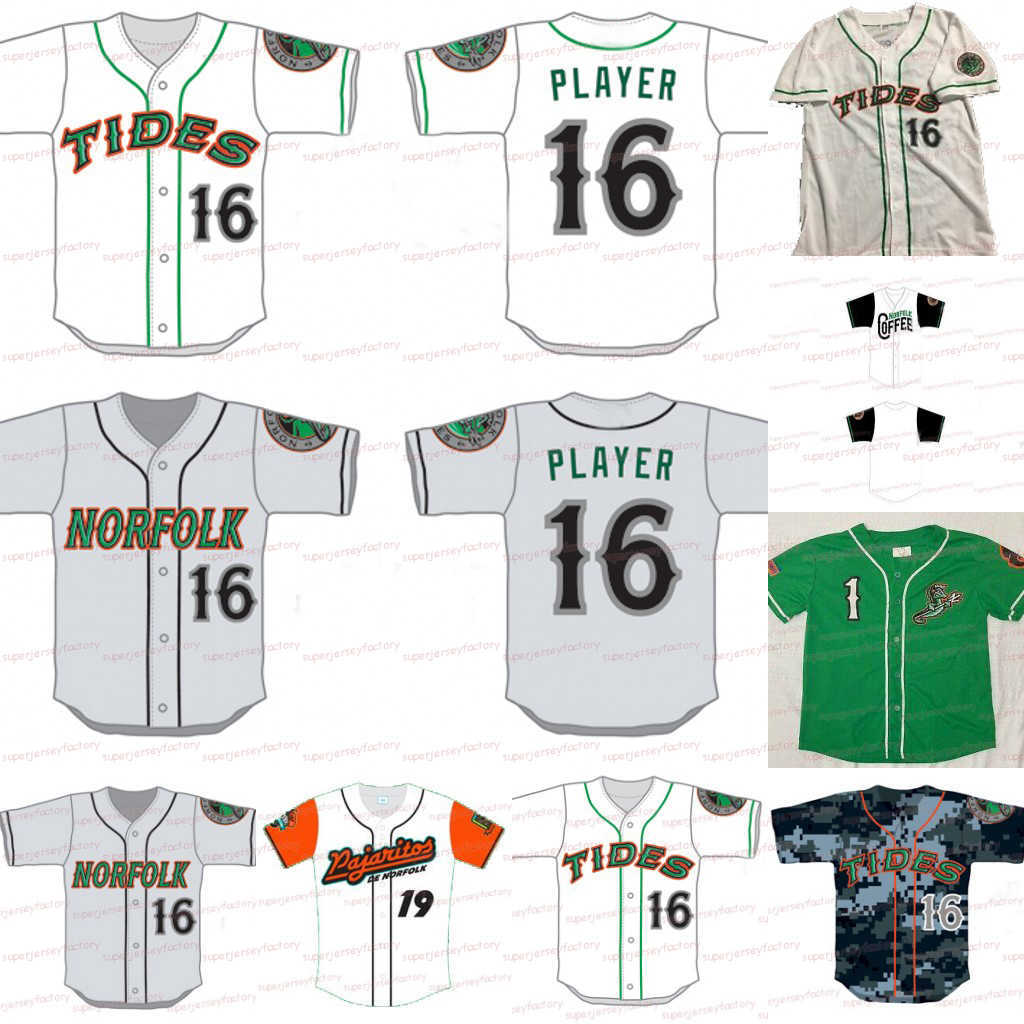 Norfolk Tides Minor League Stitched Baseball Jersey Custom 100% Embroidery White Grey Green Shirts Stitched, White 2
Norfolk Tides Minor League Stitched Baseball Jersey Custom 100% Embroidery White Grey Green Shirts Stitched, White 2