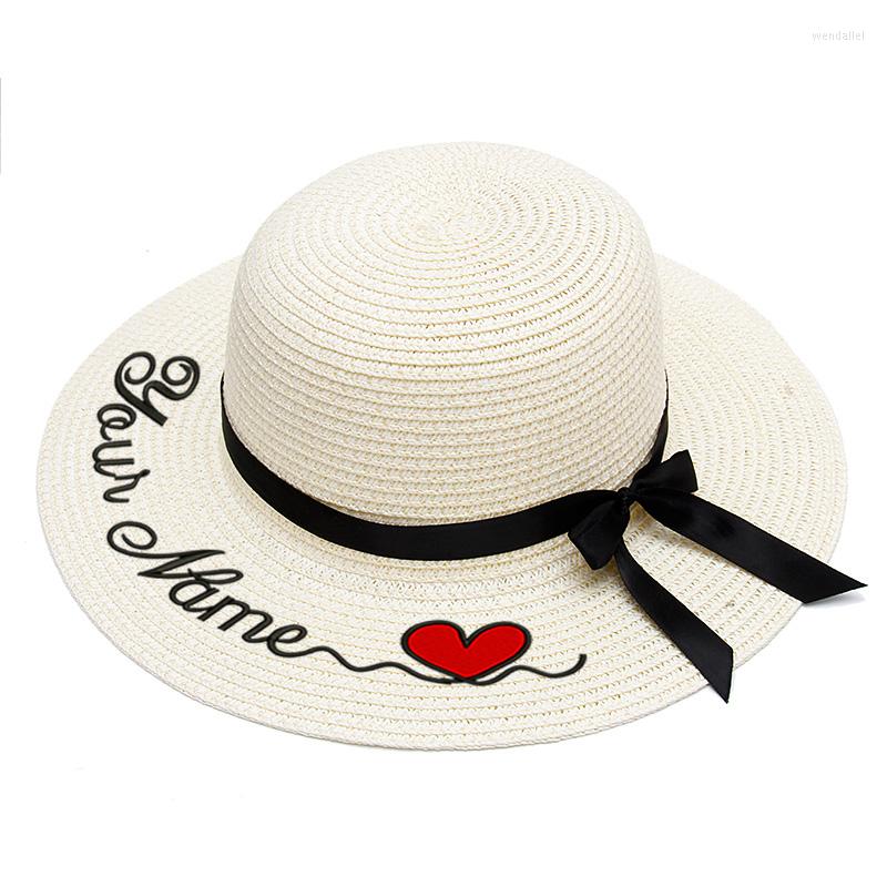Berets Embroidery Personalized Custom LOGO Your Name Straw Hat Sun Large Brim Outdoor Beach Summer Caps, H6
Berets Embroidery Personalized Custom LOGO Your Name Straw Hat Sun Large Brim Outdoor Beach Summer Caps, H6