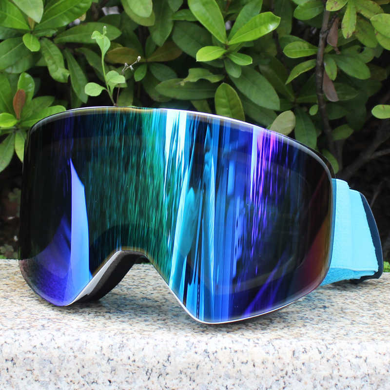 Ski Goggles Goggs with Magnetic Doub Layer Polarized ns ing Anti-fog UV400 Snowboard Men Women Glasses Eyewear L221022