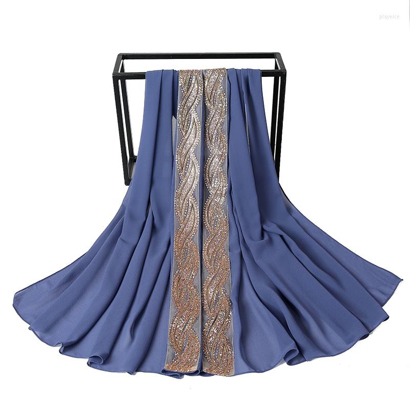 Scarves Female Solid Color Shinny Scarf Glitter Chiffon Silk Shawls Muffler Headband Hijab Summer Muslim Scarves/Wraps
Scarves Female Solid Color Shinny Scarf Glitter Chiffon Silk Shawls Muffler Headband Hijab Summer Muslim Scarves/Wraps