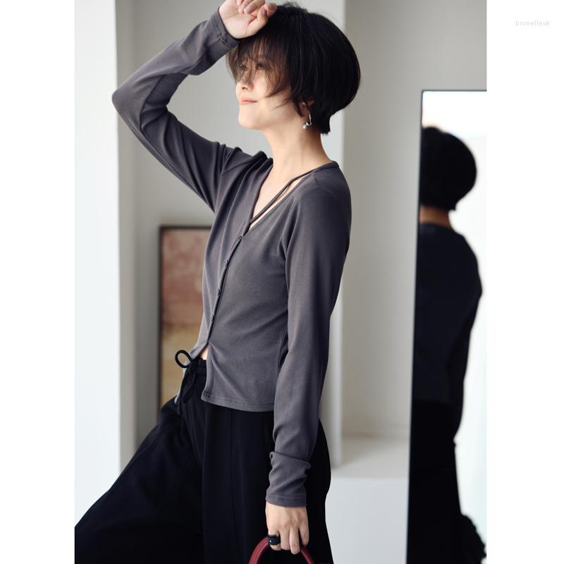 Women's Sweaters MICOCO Z1111C Korean Version Of Large Stretch Slimming V-neck Long Sleeve Jumper With Diagonal Button, Black
Women's Sweaters MICOCO Z1111C Korean Version Of Large Stretch Slimming V-neck Long Sleeve Jumper With Diagonal Button, Black