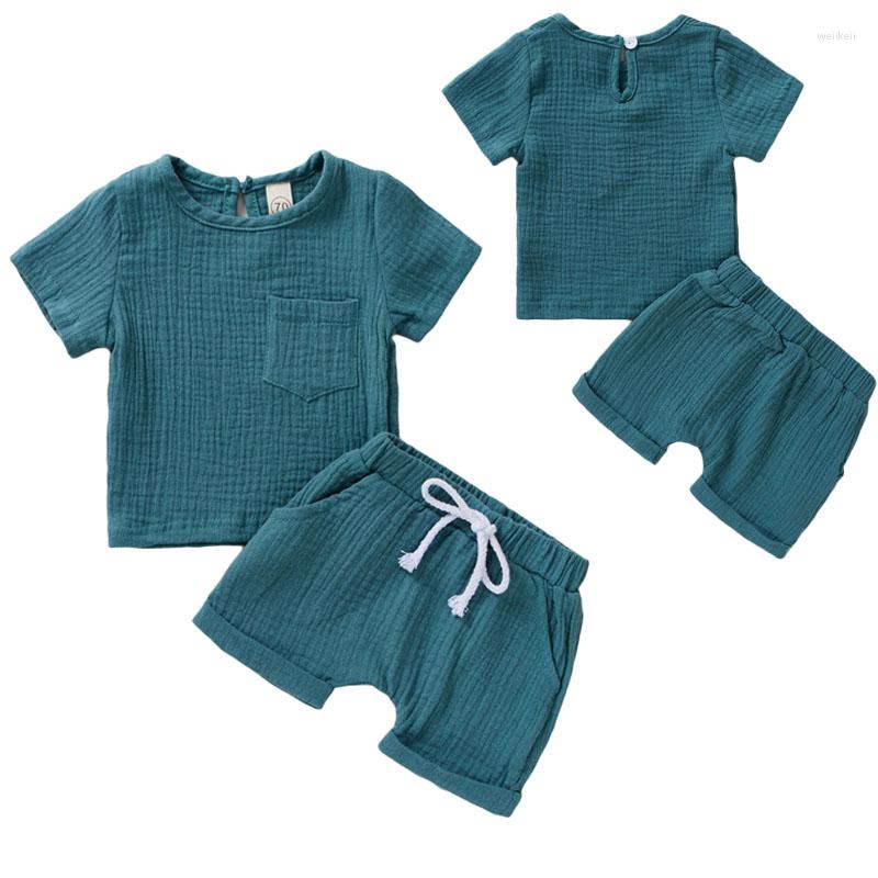 Clothing Sets Toddlers Boys Girls Suit Casual Tops Shorts 2 Pcs Unisex Kids Outifs 0-4Y Cotton And Linen Clothes Set For Baby Summer, White
Clothing Sets Toddlers Boys Girls Suit Casual Tops Shorts 2 Pcs Unisex Kids Outifs 0-4Y Cotton And Linen Clothes Set For Baby Summer, White