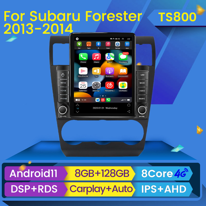 Android 11 Car dvd Radio Player 2Din for Subaru Forester XV WRX 2012-2015 Tesla Style Multimedia Navigation GPS Head Unit BT