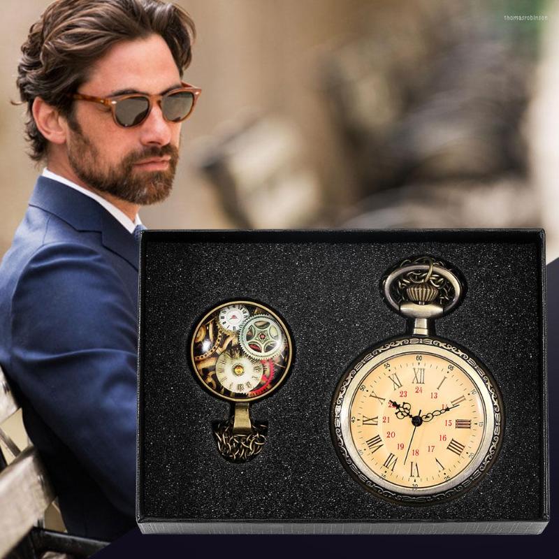 Pocket Watches Watch Men Luxury Gold Necklace Gift Set Without Cover Design Roman Numerals Dial Steampunk Pedent Clock, Pocket gift set 04
Pocket Watches Watch Men Luxury Gold Necklace Gift Set Without Cover Design Roman Numerals Dial Steampunk Pedent Clock, Pocket gift set 04