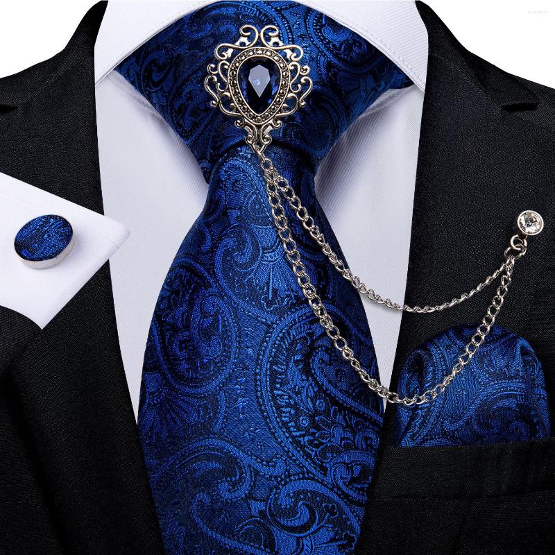 Bow Ties Royal Blue Men's Paisley Silk Pocket Square Cufflinks Luxruy Brooch Business Wedding Necktie Gift Set For Men DiBanGu
Bow Ties Royal Blue Men's Paisley Silk Pocket Square Cufflinks Luxruy Brooch Business Wedding Necktie Gift Set For Men DiBanGu
