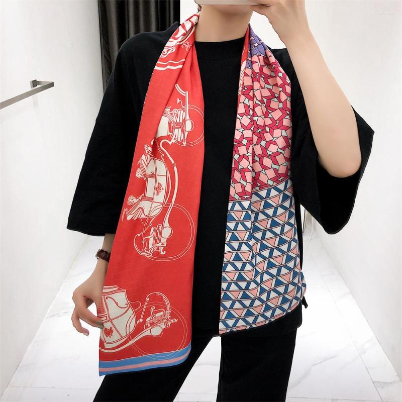 Scarves 160cm Pumpkin Carriage Twill Scarf Double-deck Women Tie Head Silk & Wraps Neckerchief For Ladies
Scarves 160cm Pumpkin Carriage Twill Scarf Double-deck Women Tie Head Silk & Wraps Neckerchief For Ladies