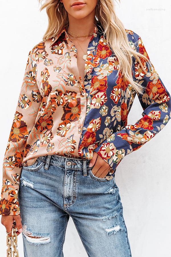 Women' Blouses RMSFE 2022 Early Autumn Fashion Leisure Temperament Comfortable Long Sleeve Women Lapel Button Top Shirt, Printed gold blue
Women' Blouses RMSFE 2022 Early Autumn Fashion Leisure Temperament Comfortable Long Sleeve Women Lapel Button Top Shirt, Printed gold blue