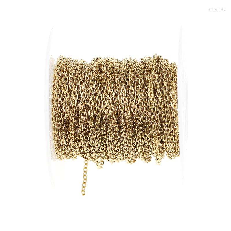 Chains WT-RWJ002 Wholesales 2mm Stainless Steel Link Chain Fashion Gold Electroplated Jewelry Necklace By Meters
Chains WT-RWJ002 Wholesales 2mm Stainless Steel Link Chain Fashion Gold Electroplated Jewelry Necklace By Meters