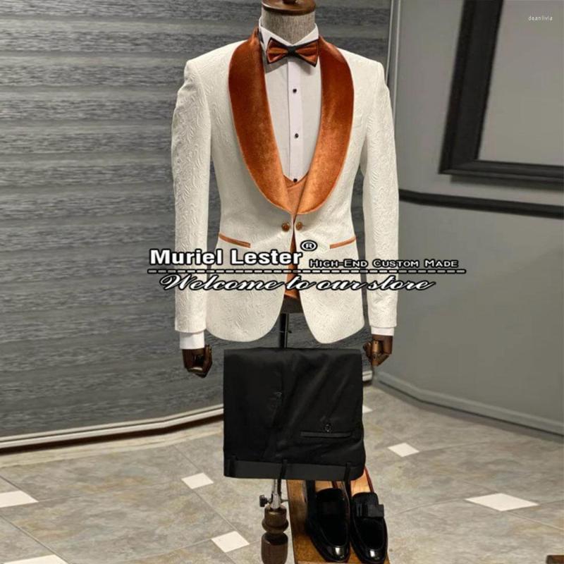Men's Suits Formal Wedding For Men Embossing Groomsmen Tuxedos Business Male Prom Party Blazer Custom Made Trajes De Hombre 3 Pieces, Model 4
Men's Suits Formal Wedding For Men Embossing Groomsmen Tuxedos Business Male Prom Party Blazer Custom Made Trajes De Hombre 3 Pieces, Model 4