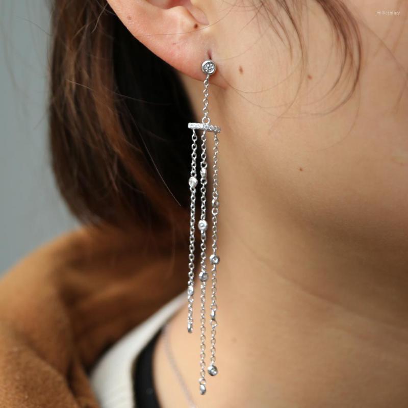 Dangle Earrings Luxury Design Tassel Chain Bezel Cz Link Women Ear Jewelry 925 Sterling Silver Wedding Gift Sparking Earring
Dangle Earrings Luxury Design Tassel Chain Bezel Cz Link Women Ear Jewelry 925 Sterling Silver Wedding Gift Sparking Earring
